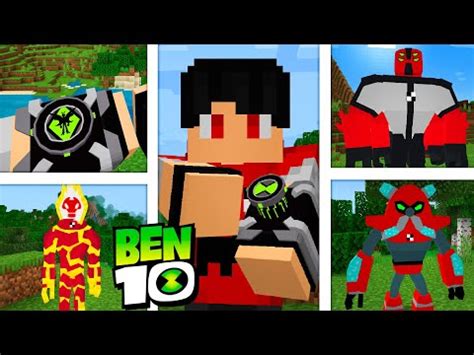 NOVO ADDON Do OMNITRIX Do BEN 10 REBOOT NO Minecraft Aliens E Muito