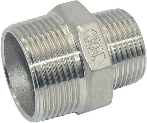 Stainless Steel Male Hex Nipple Threaded Reducer Connector Pipe Fitting