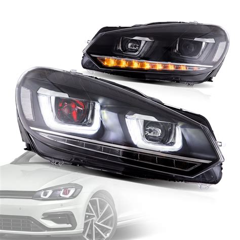 Buy VLAND Headlight Assembly Fit For Volkswagen Golf MK6 2010 2011 2012