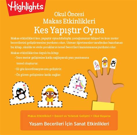 Okul Öncesi Makas Etkinlikleri Kes Yapıştır Oyna 4 Seviye Kitabı