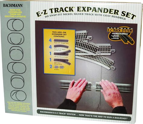 Bachmann Trains Snap Fit E Z Track Nickel Silver Layout Expander Set