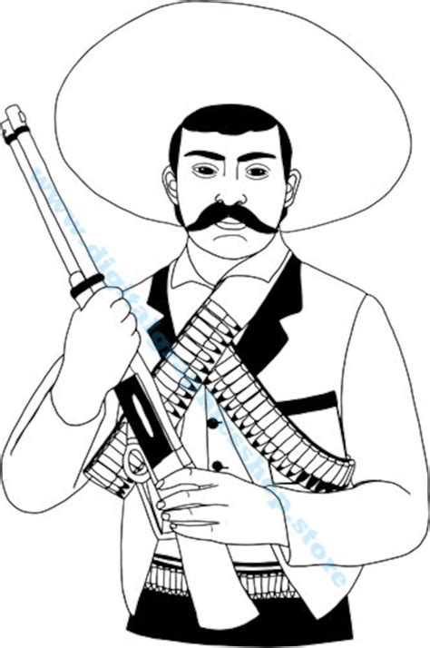 Emiliano Zapata Png Mexican Revolutionary Mexican Man Png Svg - Etsy