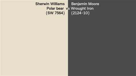 Sherwin Williams Polar Bear Sw Vs Benjamin Moore Wrought Iron