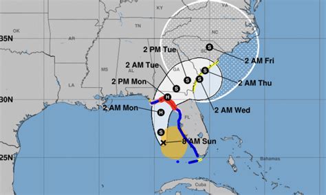 Tropical Storm Debby Path Map Shows Potential Hurricane Heading For