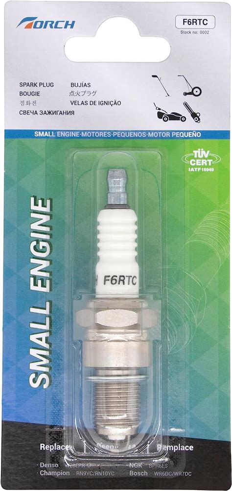 TORCH F6RTC Spark Plug Solid Terminal Repalce For 995 WR6DC 7900 WR7DC