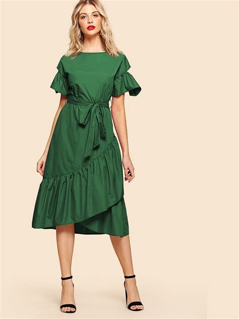 3 Cheap Dresses With Ruffles Around The Neck Readinfortheheckofit