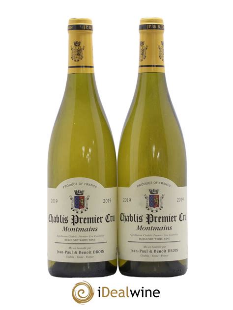 Acheter Chablis Er Cru Montmains Jean Paul Beno T Droin Domaine