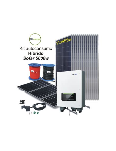 Kit híbrido 5000w Sofar Autoconsumo Red