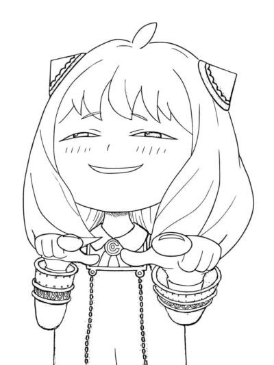 Anya Coloring Pages