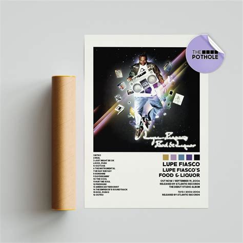 Lupe Fiasco Poster / Food and Liquor Poster / Album Cover Poster sold ...