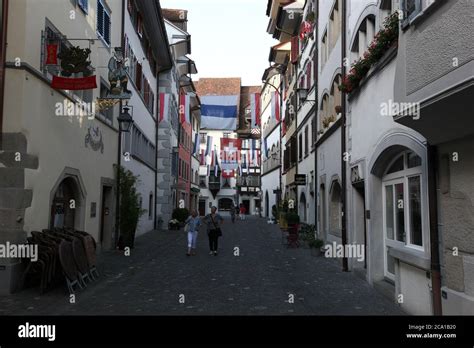 zug switzerland august   celebration  swiss national day