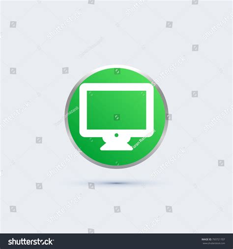 Simple Computer Icon Stock Vector Royalty Free 793721707 Shutterstock