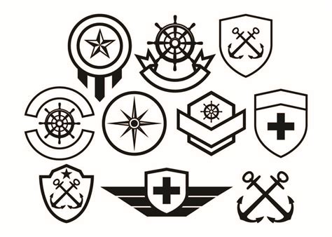 Free Army Badge Collection Vector 165455 Vector Art at Vecteezy