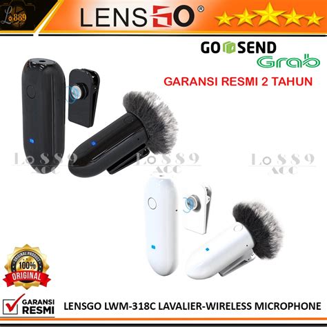 Jual Microphone Mic Clip On Wireless Prank Vlog Lensgo Lwm C