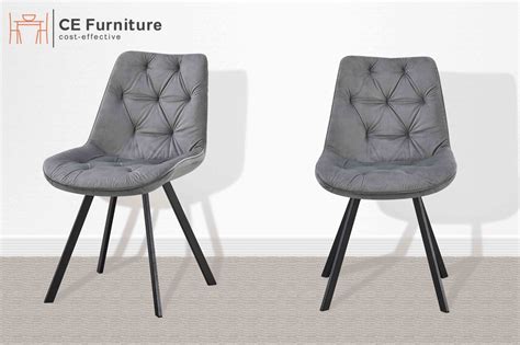 Elegant Grey Velvet Dining Chair,News