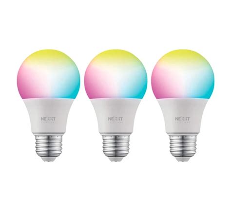 Pack x3 Lámpara LED Inteligente WIFI NEXXT A19 RGB Configurable App