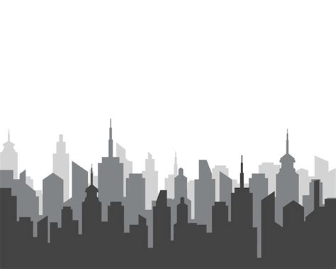 Premium Vector City Skyline Vector Illustration