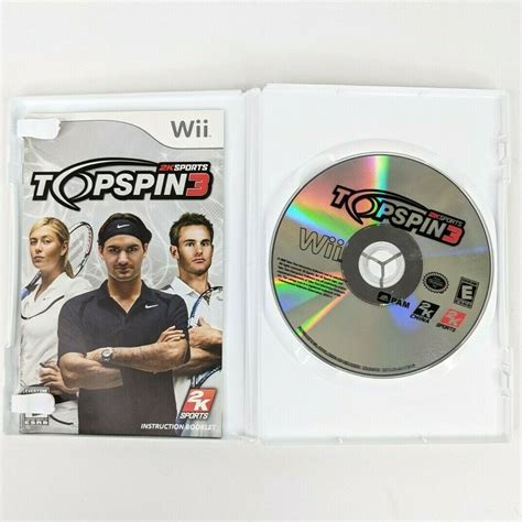 2K Sports TopSpin 3 Nintendo Wii 2008 Complete With Manual Tested