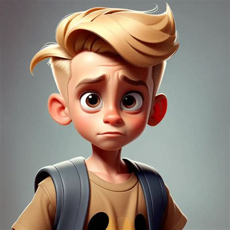 Adorable 5YearOld DisneyStyle Boy with Golden Blond Hair | MUSE AI