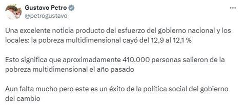 Pobreza Multidimensional Cayó En Colombia Dane Reportó Alentadora