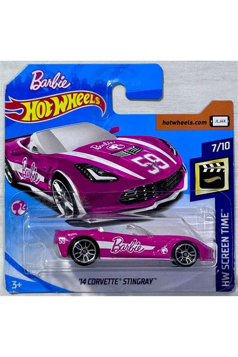 HOT WHEELS 14 Corvette Stingray Barbie 2018 Serisi 1 64 Ölçek