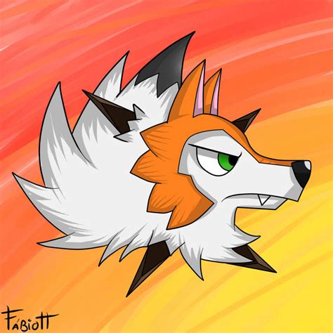 Lycanroc Dusk Form By Thealmostartoffabio On Deviantart