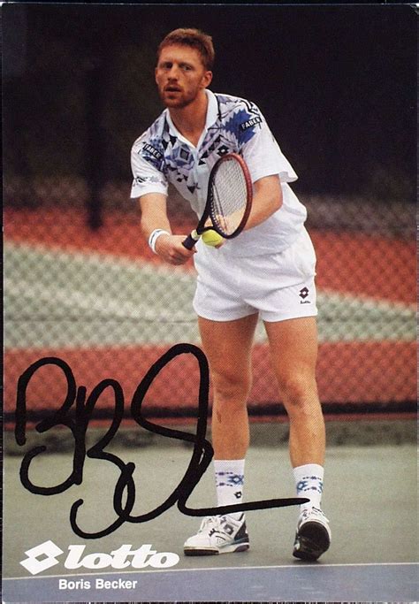 Tennis Tennis Boris Becker Lotto Advertising Card, 51% OFF