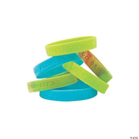 Bracelets Earth Day Recycle Rubber Bracelets Set Of 24 Nimco Inc