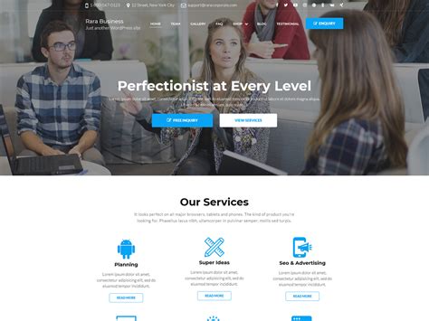 Rara Business Free Ecommerce Wordpress Theme Freebie Supply