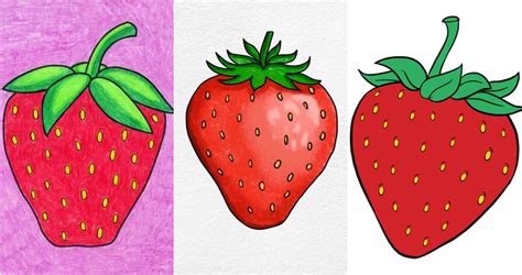 20 Easy Strawberry Drawing Ideas How To Draw A Strawberry