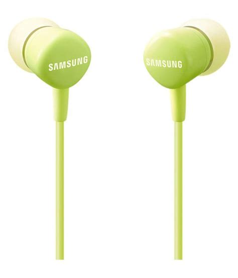 Samsung HS 130 Ear Buds Wired Earphones With Mic Green Buy Samsung HS