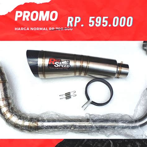 Jual Knalpot Rez Speed Model H2 Fullsystem 110 155cc Nmax Aerox R15 CBR