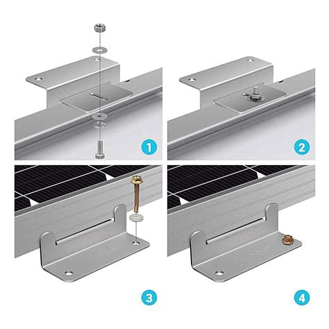 Solarmodul Halterung Befestigung Aluminium Z Winkel PV Solar Modul