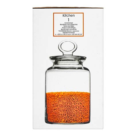 Purchase Pasabahce Glass Kitchen Jar With Lids, Glass Storage ...