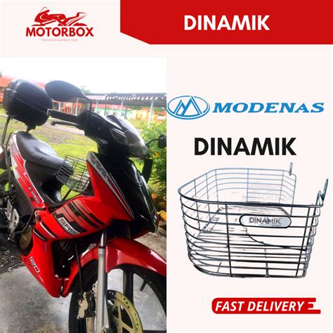 Art Modenas Dinamik Wire Basket Iron Bakul Besi Raga Bulat Bakul Motor