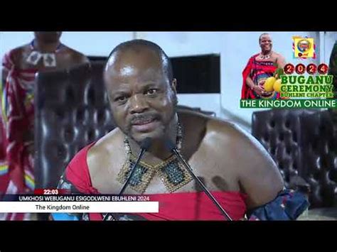 DAY 2 BUGANU CEREMONY HIS MAJESTY KING MSWATI III ADDRESS