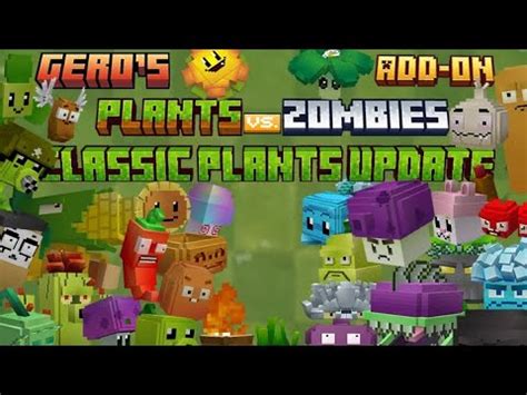 Minecraft Add OnGero S Plants Vs Zombies Add On 0 1 5 Classic Plants