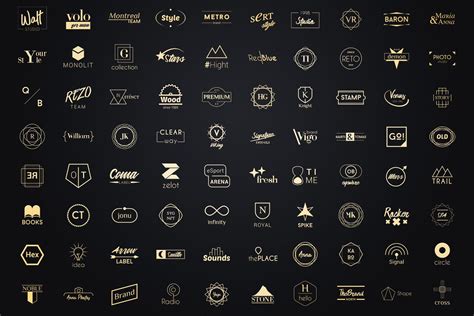 100 Minimalistic Logo Templates