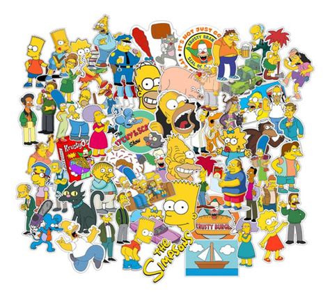 Adesivos Simpsons Bart Lisa Duff Homer Marge Adesivos