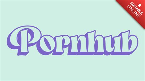 Pornhub Retro 90s Retro Groovy Style Text Effect Generador De