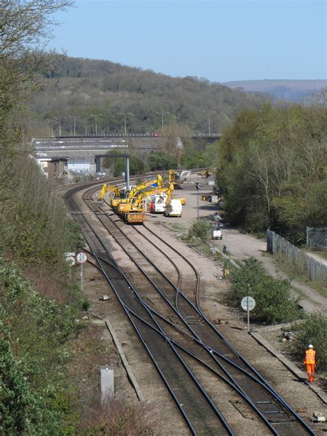 Rail Engineering Works Near Cogan © Gareth James Cc By Sa20