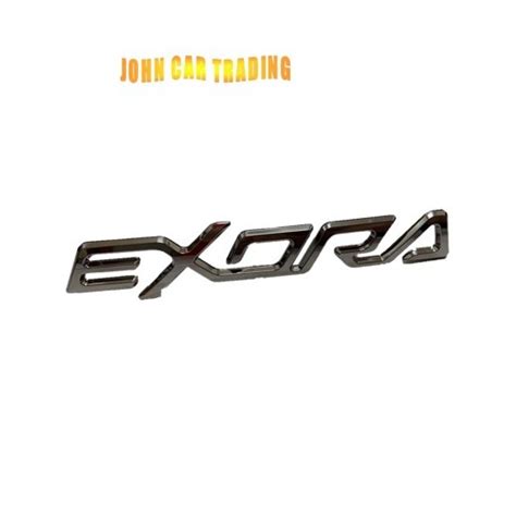 Proton Exora Logo Exora Emblem Exora Wording Rear Bonnet Badge Chrome