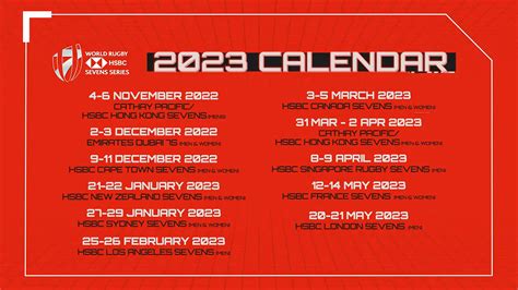 HSBC World Rugby Sevens Series 2023 Calendar Announcement - HSBC World ...