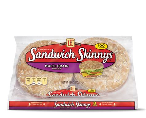 Loven Fresh 100 Whole Wheat Or Multigrain Sandwich Skinnys Aldi Us