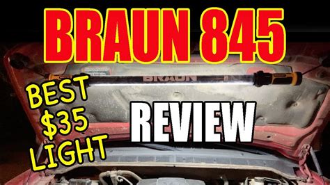 Harbor Freight Braun 845 Lumen Work Light Best Budget Garage Tool For