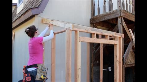 How To Build A Lean To Shed DIY Framing And Siding Part 1 YouTube