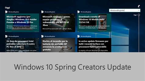 Il Rilascio Pubblico Di Windows 10 Spring Creators Update Posticipato