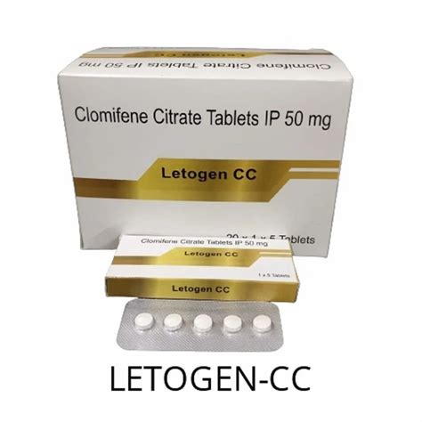 Clomifene Citrate 50mg Tablets Packaging Type Strip At 100 Stripe