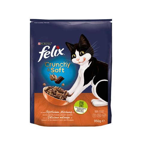 Felix Crunchy Soft s Piletinom Puretinom i Povrćem 950 g