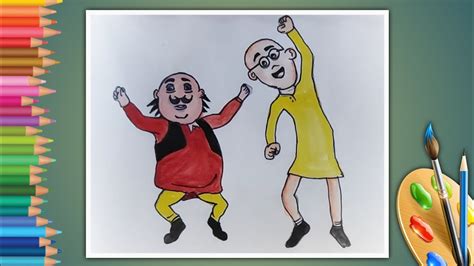 Motu Patlu Drawing How To Draw A Motu Patlu Drawing Step By Step